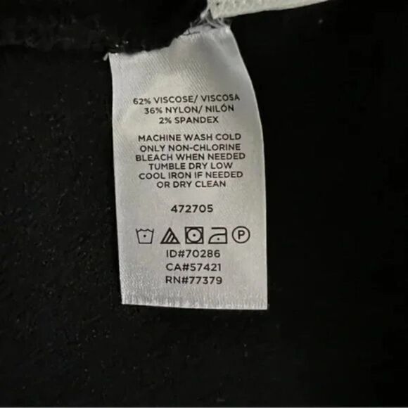 Ann Taylor Open Front Black Cardigan with Scalloped Cuffs size S - Picture 4 of 7